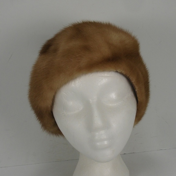 VINTAGE MR. ARNOLD JR. TAN MINK FUR HAT MINT main image 6